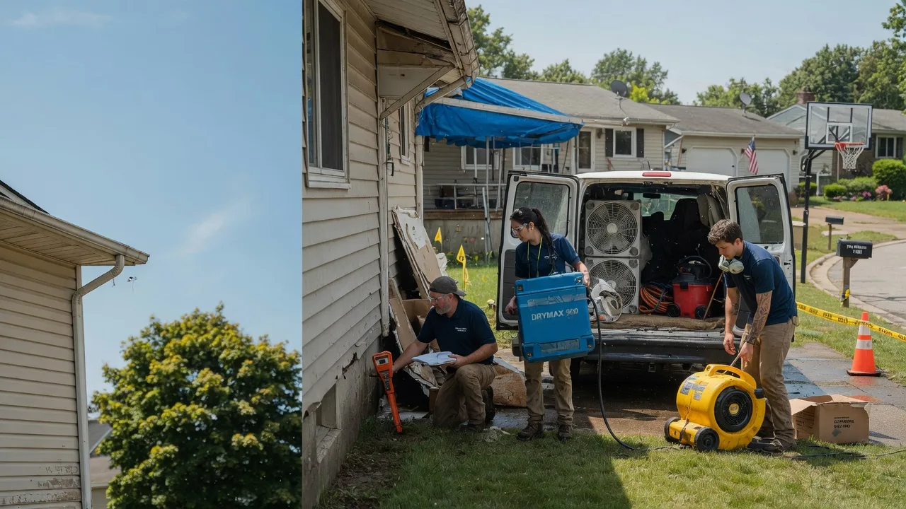 Ceiling Leak Cleanup in Nineveh, PA near me